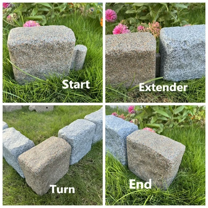 Faux Stone Left Turn Block best